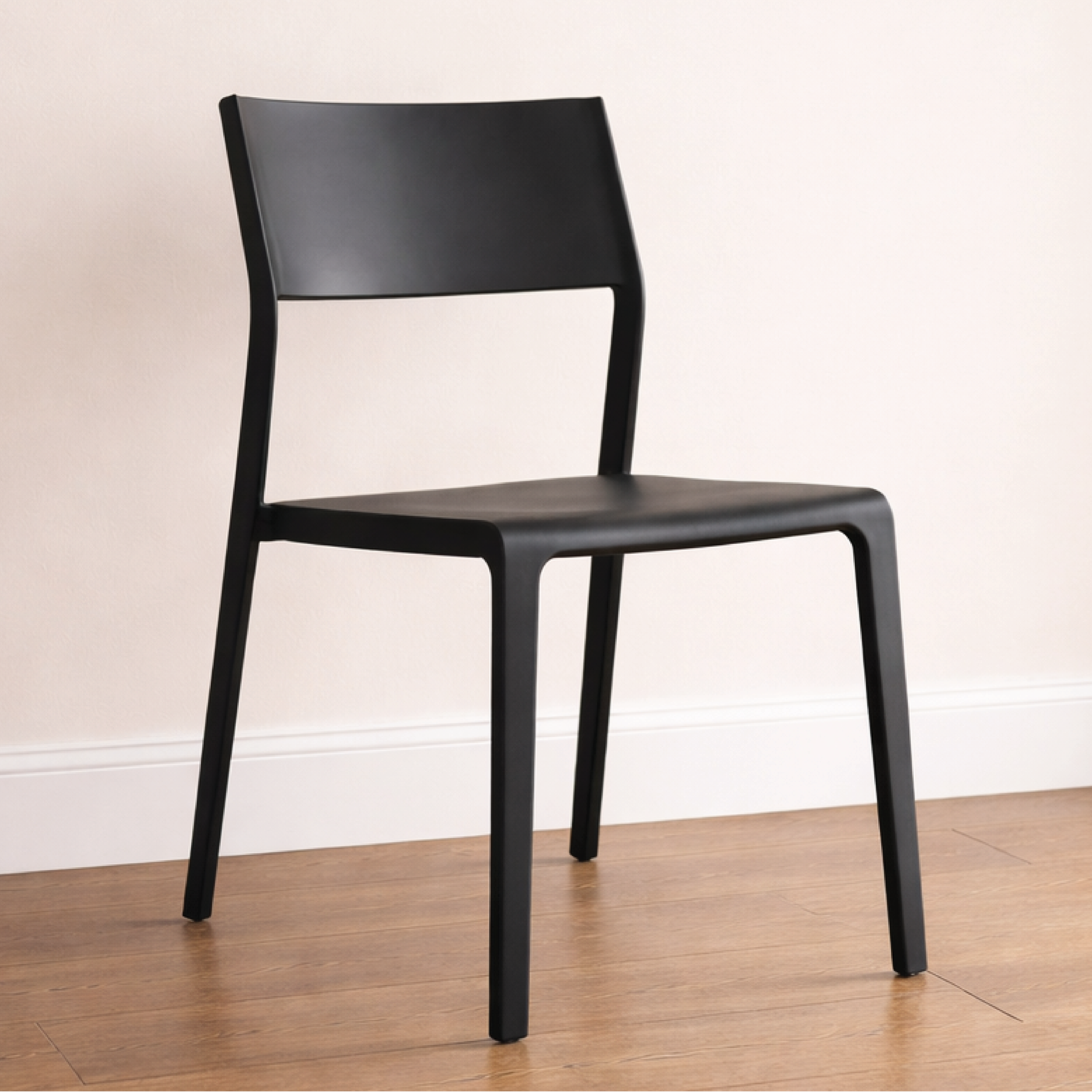 Silla de comedor Lumi negro