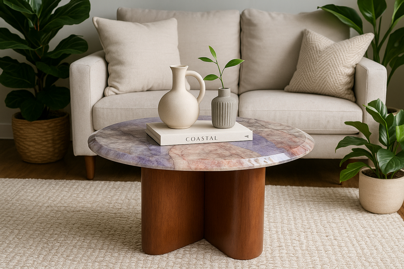 Mesa de Mármol Aurora Imperial