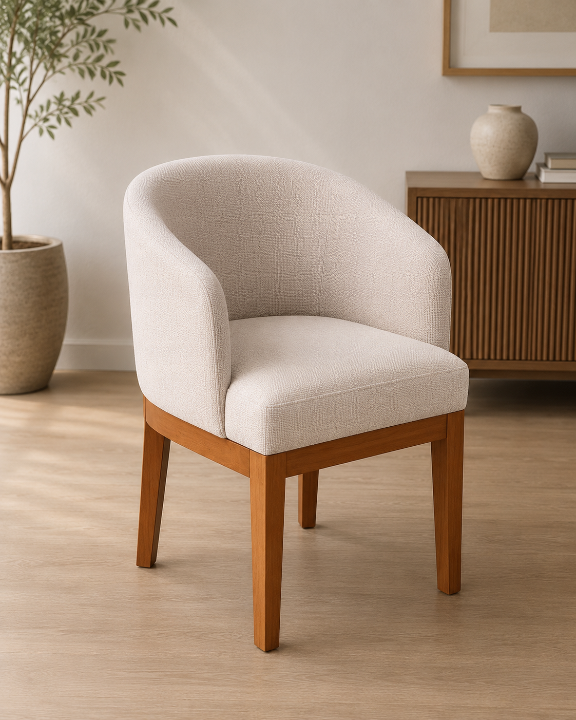 Silla de comedor de madera nápoles