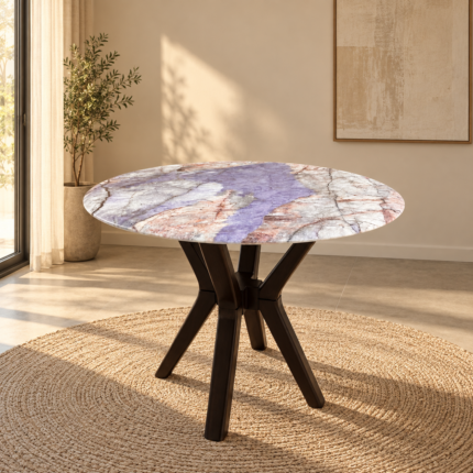 MESA DE COMEDOR AURORA IMPERIAL REDONDA 90CM